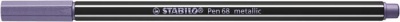 Filctoll, 1,4 mm, STABILO "Pen 68 metallic", metál lila