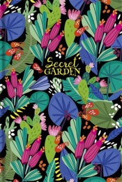 Jegyzetfüzet, A5, vonalas, 80 lap, SHKOLYARYK "Secret Garden", vegyes